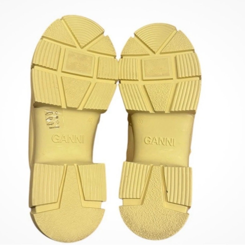 Ganni Unisex Platform Mule Clogs Pale Banana New with Dust Bag - Picture 8 of 11